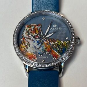 Empress Tiger Watch With Teal Band